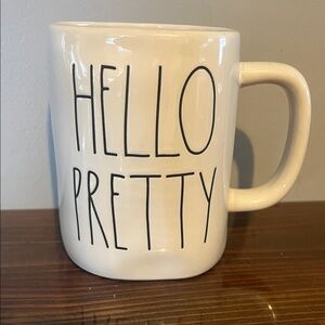 Rae Dunn White Mug - Hello Pretty